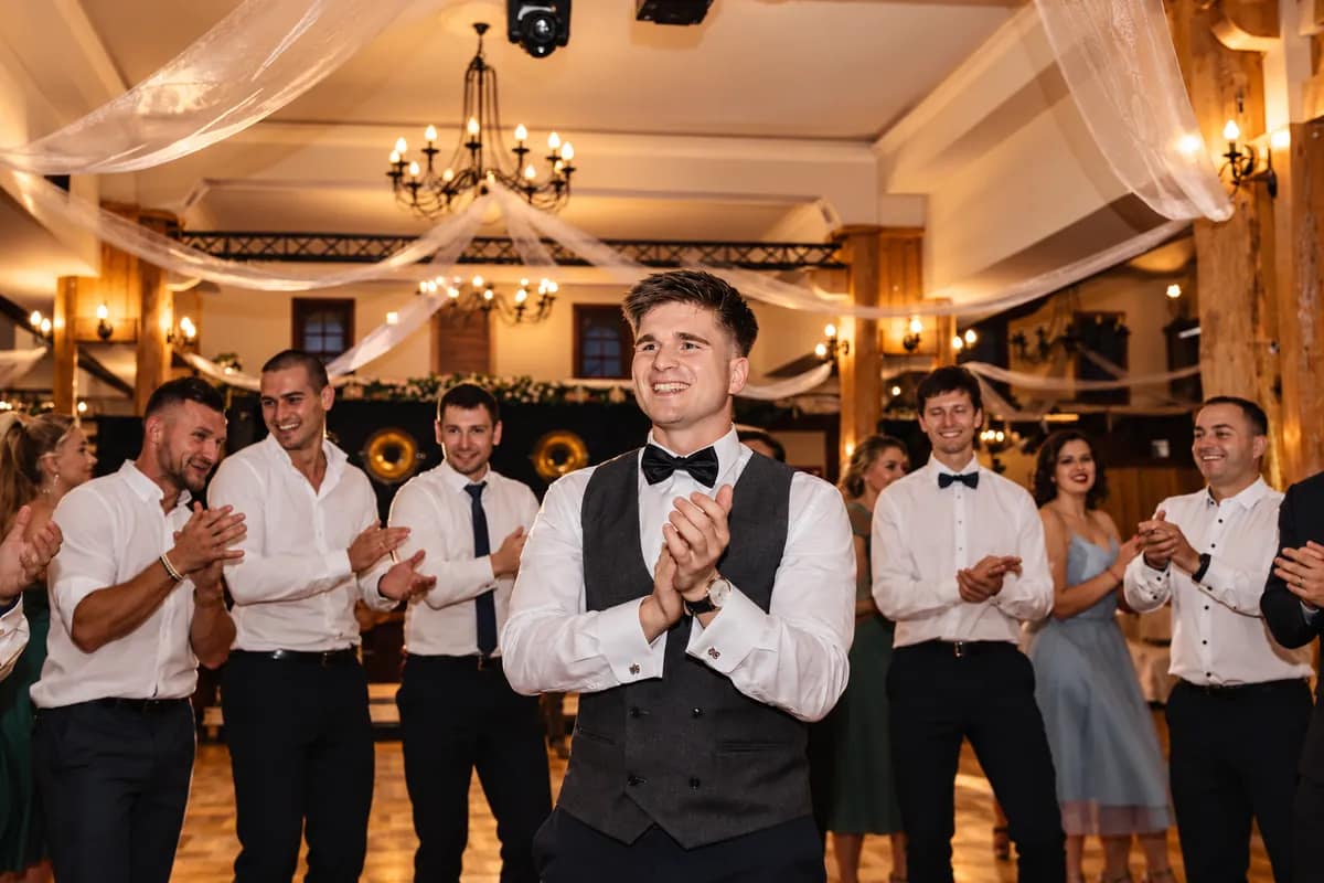 Goście podczas animacji weselnej w Katowicach